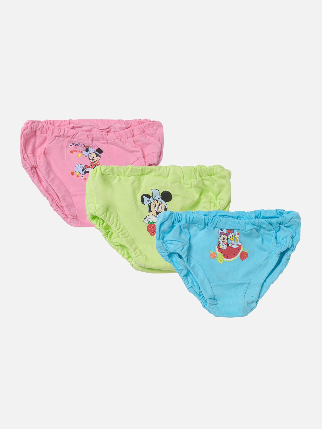 

Bodycare Girls Pack Of 3 Assorted Basic Briefs IIBY1650-PK001