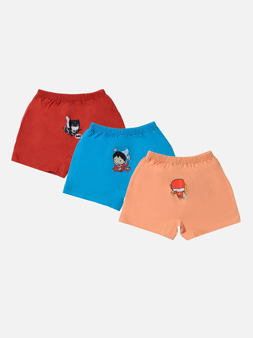 

Bodycare Kids Boys Pack Of 3 Printed Breathability Trunks IIBW1594-PK004, Red