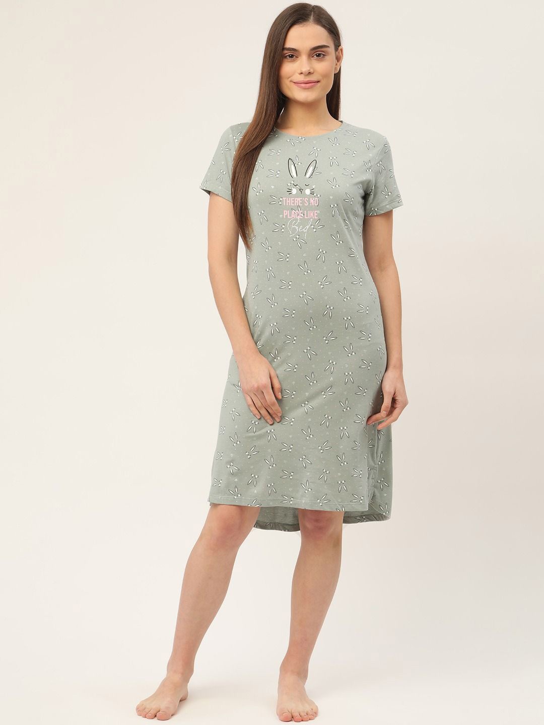 

Sweet Dreams Printed Maxi Nightdress, Green