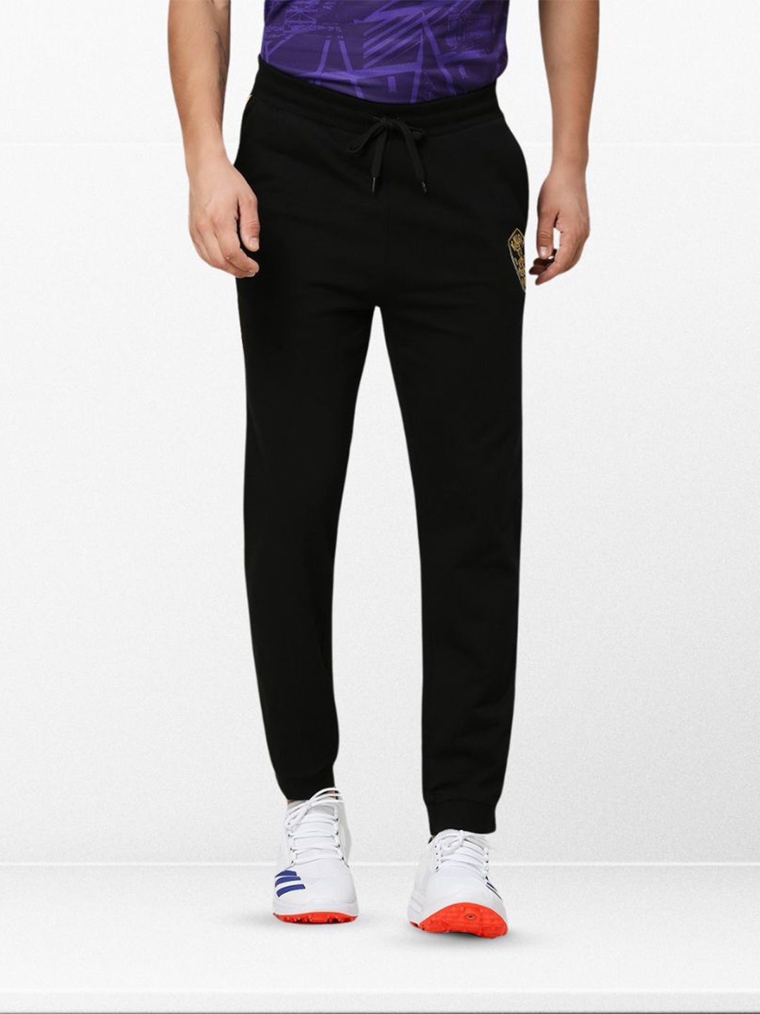 

playR Men Dry Fit Track Pants, Black