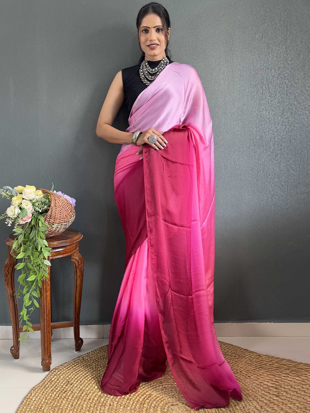 

Panzora Ombre Saree, Pink