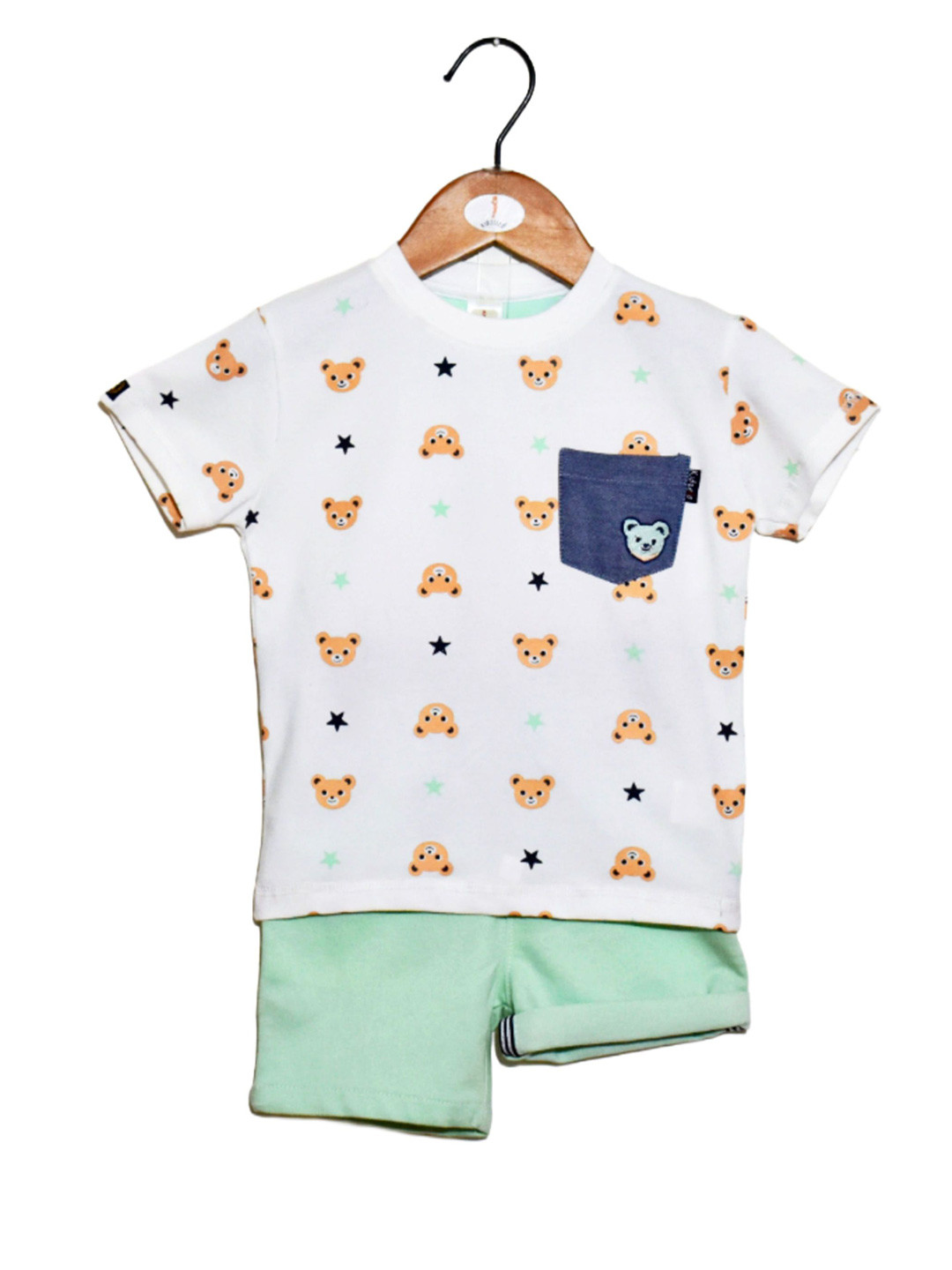 

BAESD Boys T-shirt with Shorts, White
