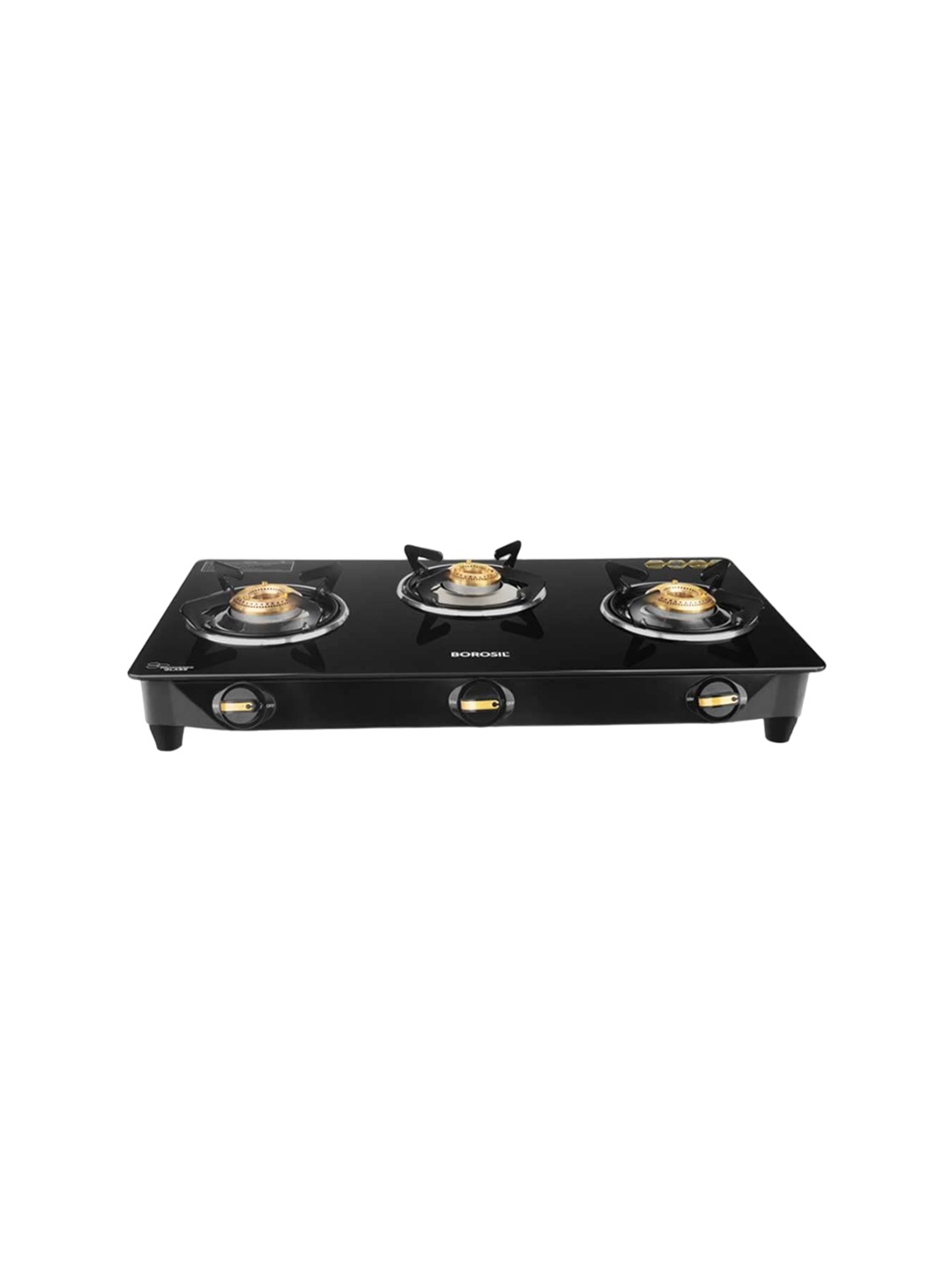 

BOROSIL Black Flare 3 Burner Gas Stove