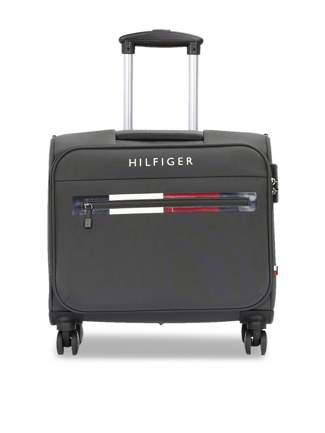 

Tommy Hilfiger Unisex Illinois Grey Overnighter Soft Case Trolley Bag 44cm