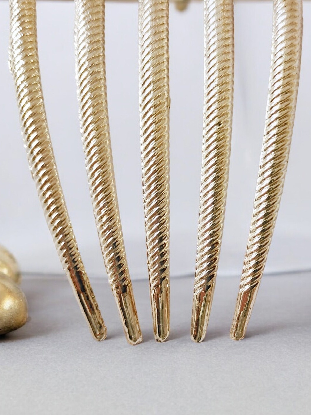 

ANNA CREATIONS Embellished Rhinestones Bridal Hair Comb Pin, Gold