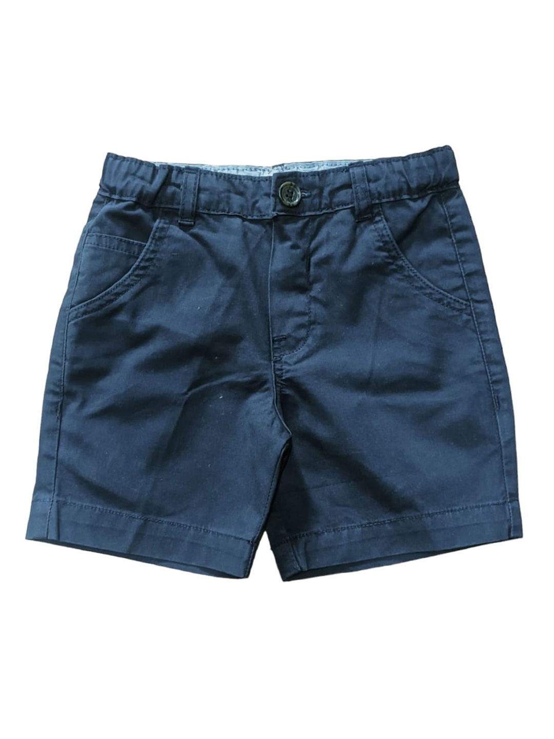 

CELEBRITY CLUB Boys Mid-Rise Cotton Shorts, Navy blue