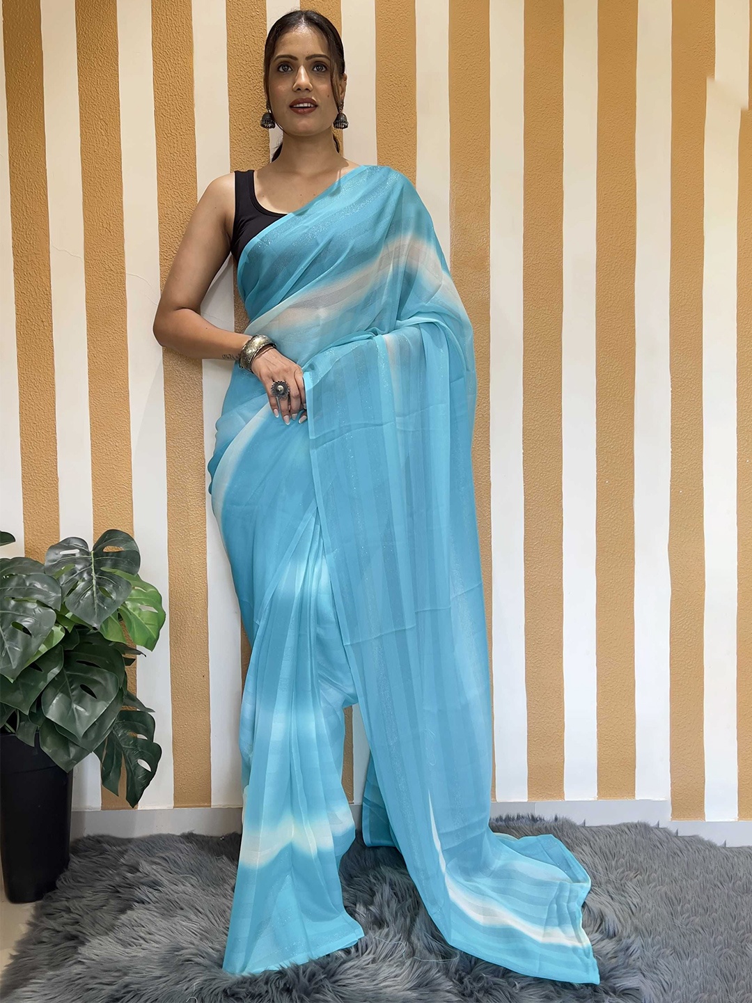 

Panzora Ombre Saree, Blue