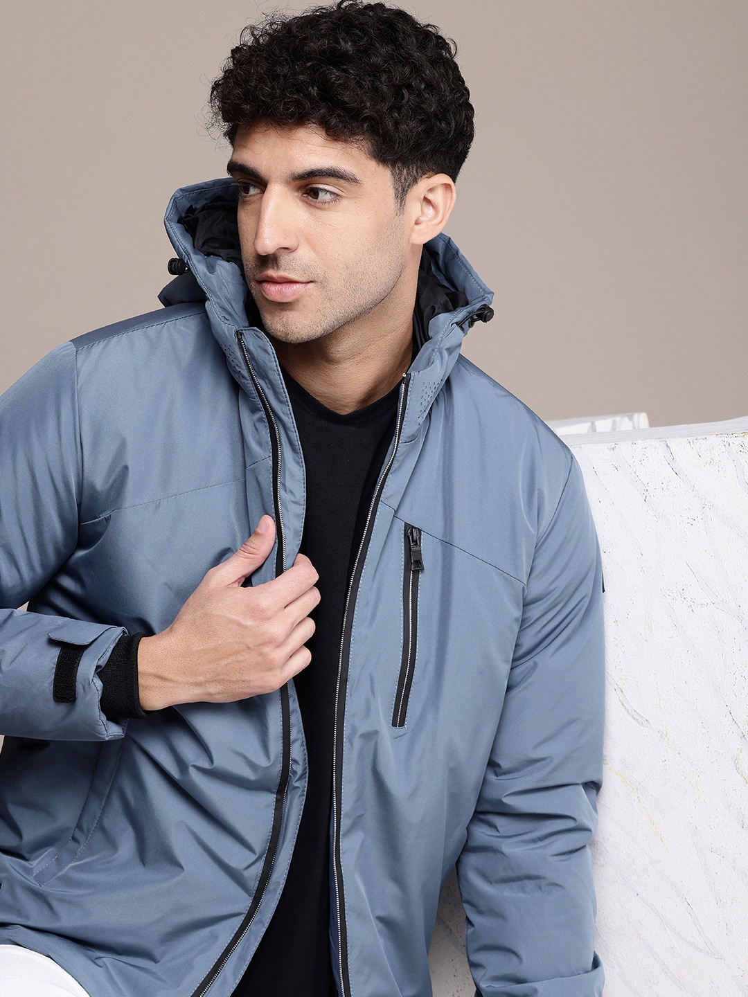 

Nautica ThermalPro Heat Control Hooded Padded Jacket, Blue