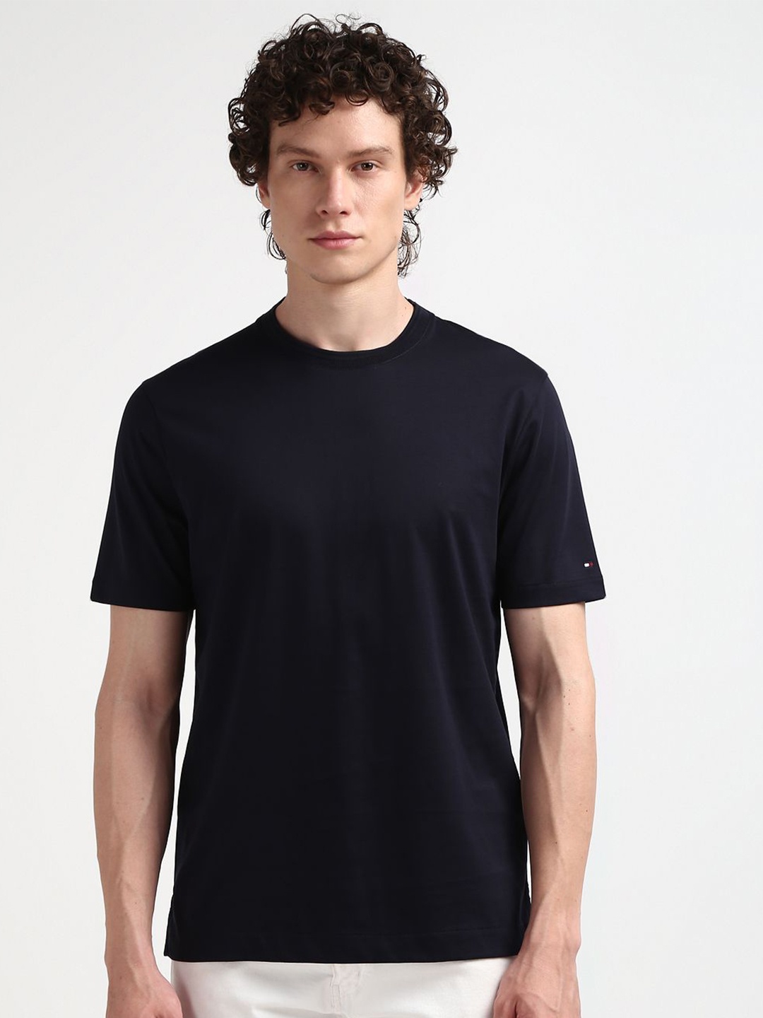 

Tommy Hilfiger Round Neck Cotton T-shirt, Blue