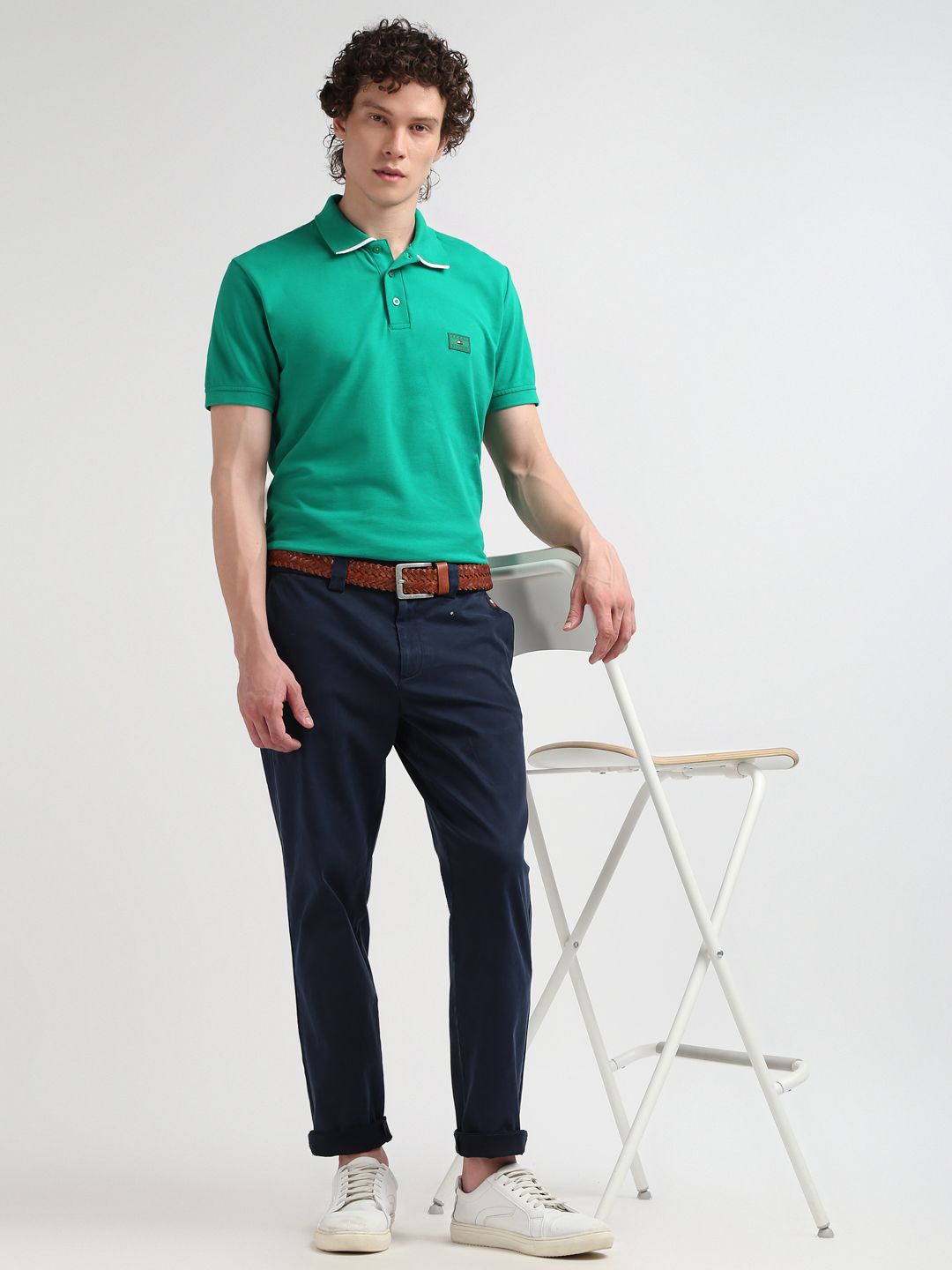 

Tommy Hilfiger Polo Collar Cotton T-shirt, Green