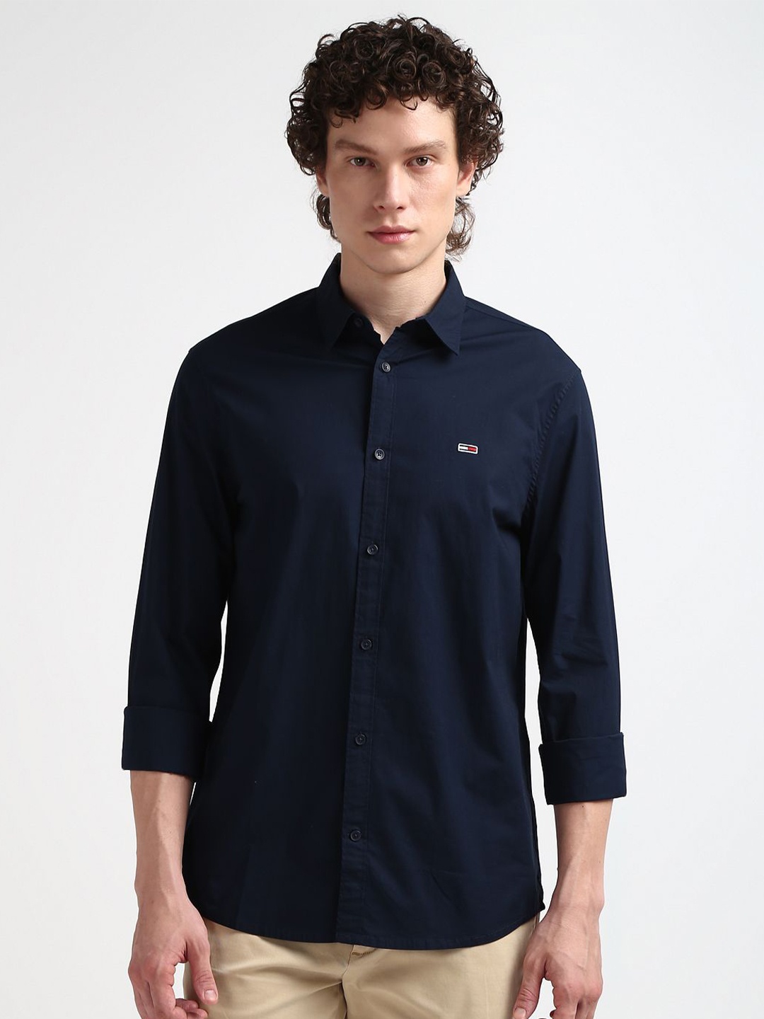 

Tommy Hilfiger Opaque Cotton Casual Shirt, Navy blue