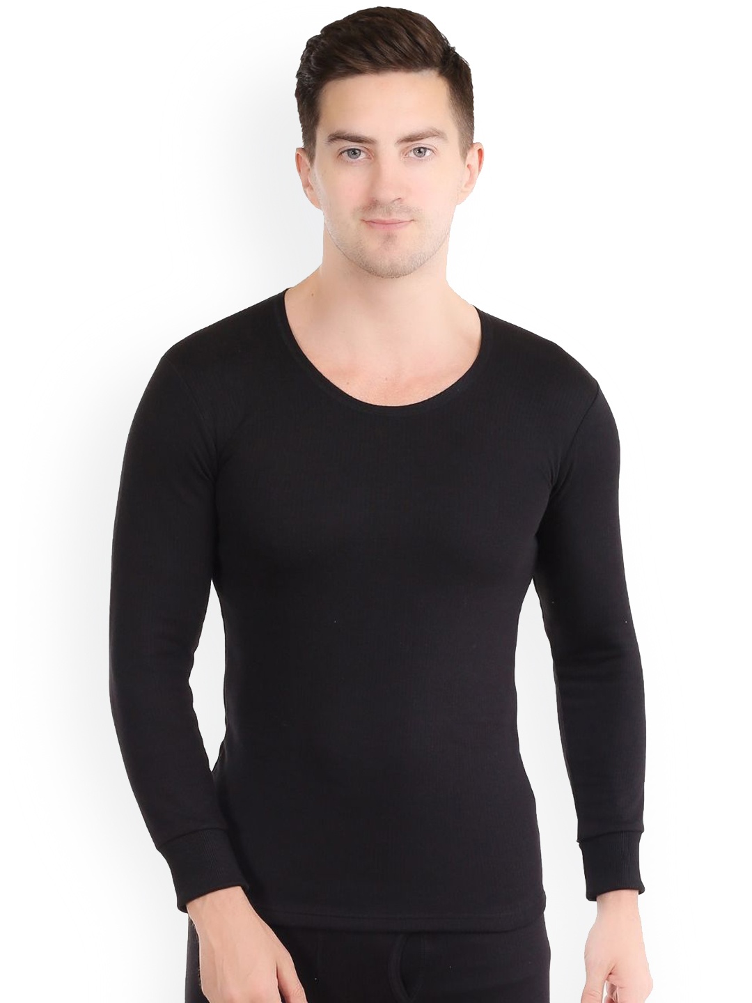 

Yuneek Heatmaxx Round Neck Full Sleeve Skin Friendly Winter Wear Thermal Top, Black