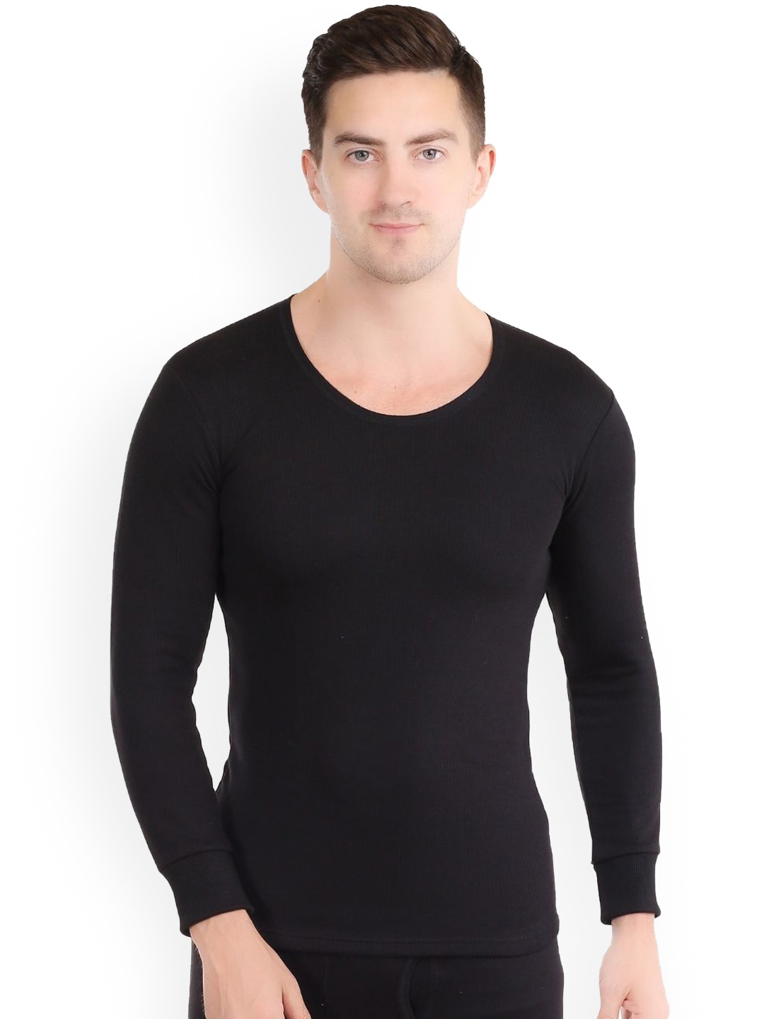 

Yuneek Heatmaxx Round Neck Full Sleeve Skin Friendly Winter Wear Thermal Top, Black