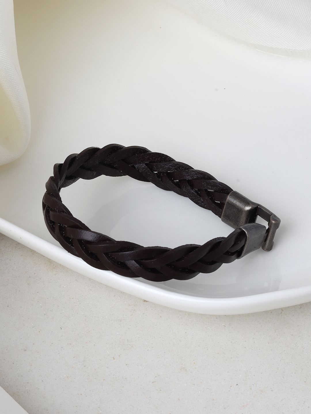 

JOKER & WITCH Men Wraparound Bracelet, Brown