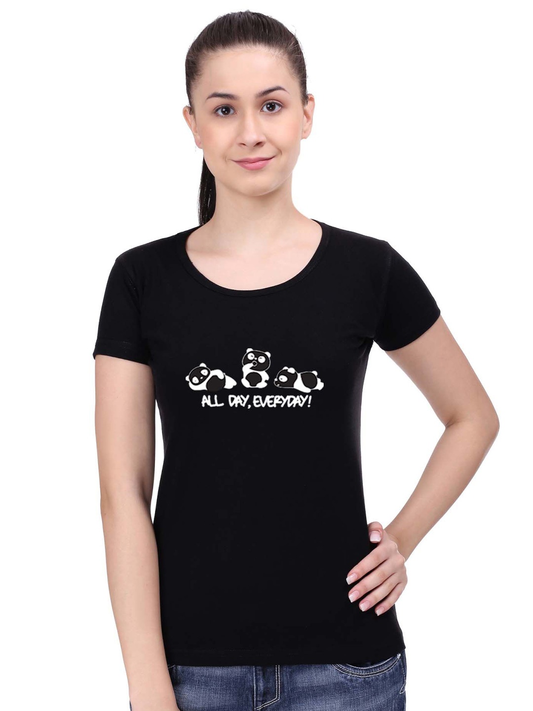 

STATUS MANTRA Typography Printed Pure Cotton T-shirt, Black