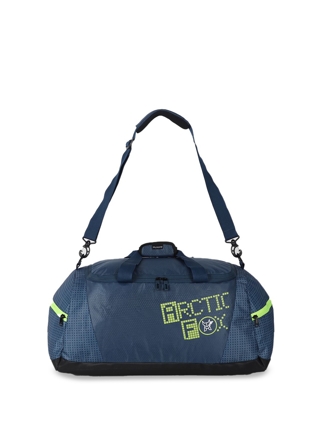 

Arctic Fox Printed Medium Travel Duffel Bag, Blue