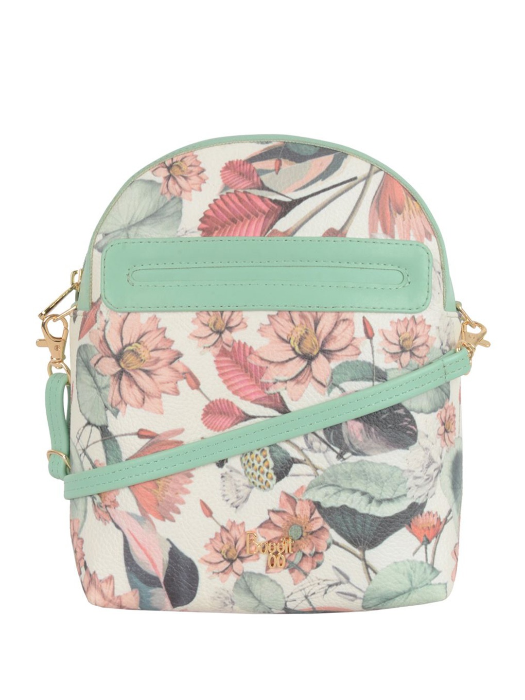 

Baggit Women Floral Printed Backpack, Green