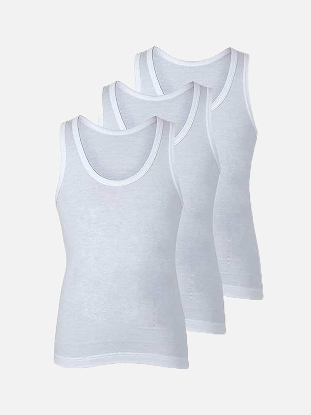 

Bodycare Kids Boys Pack Of 3 Cotton Innerwear Vests KIA150-PK015, White