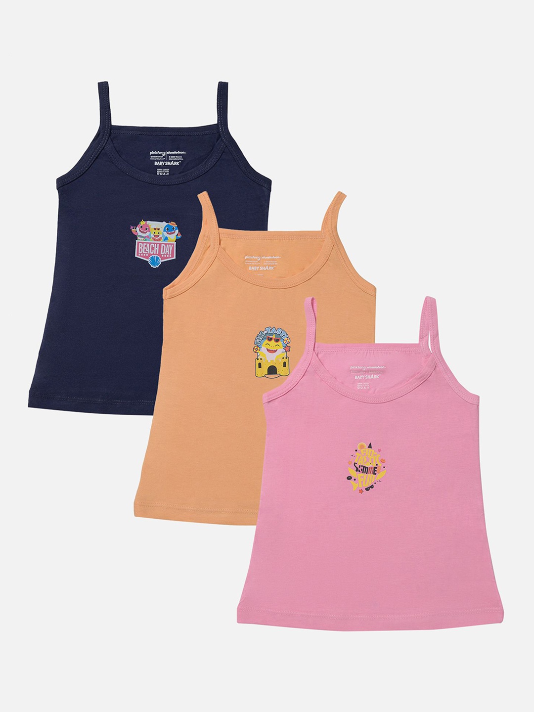 

Bodycare Pack of 3 Cotton Innerwears Vests, Black