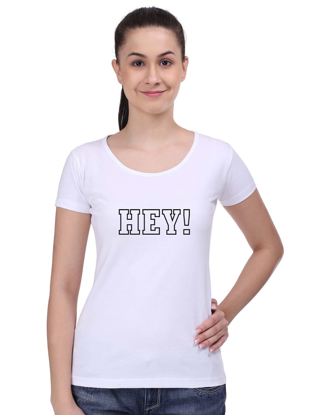 

STATUS MANTRA Typography Printed Pure Cotton T-shirt, White