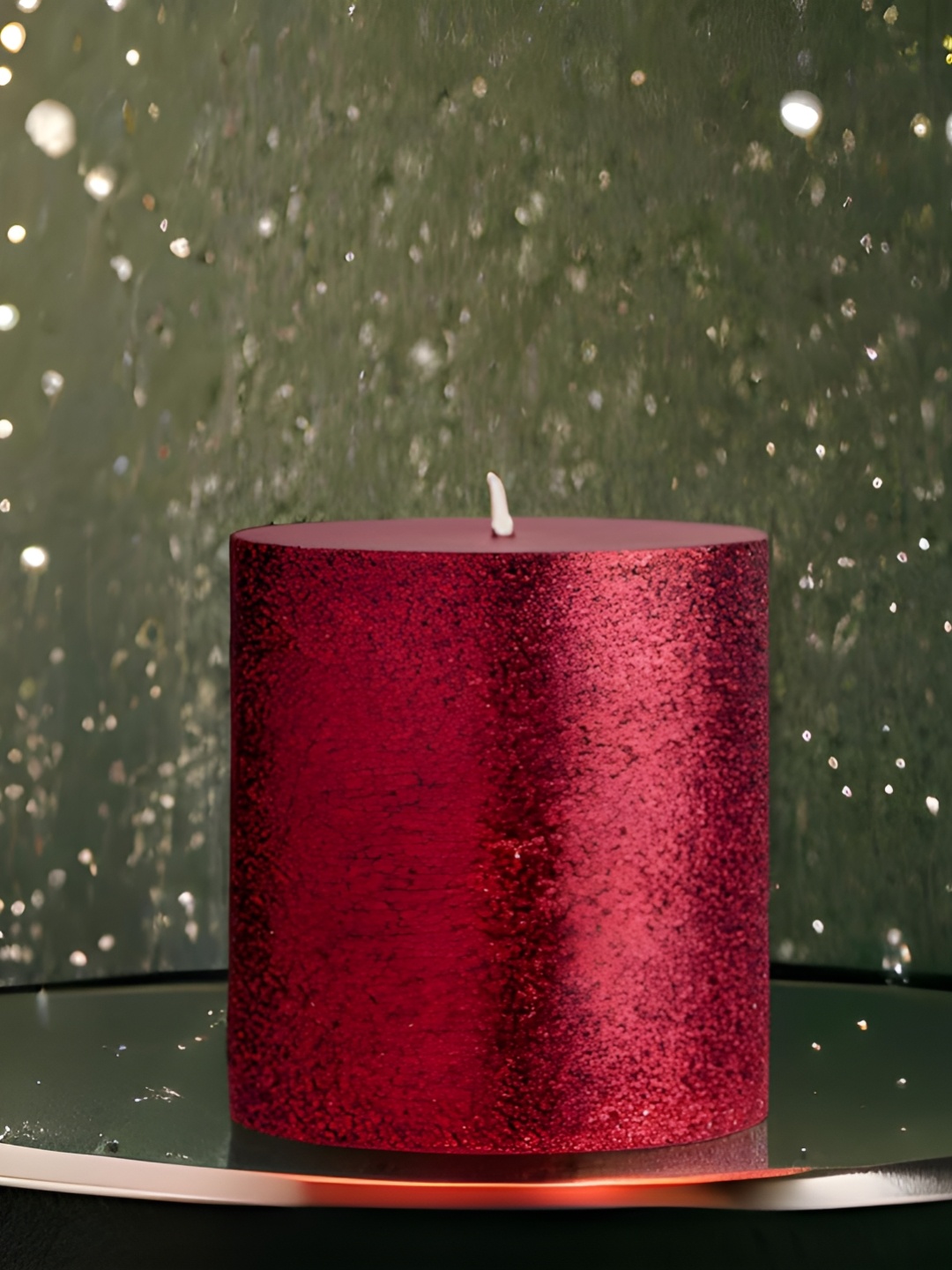 

atorakushon Red Scented Paraffin Pillar Candle