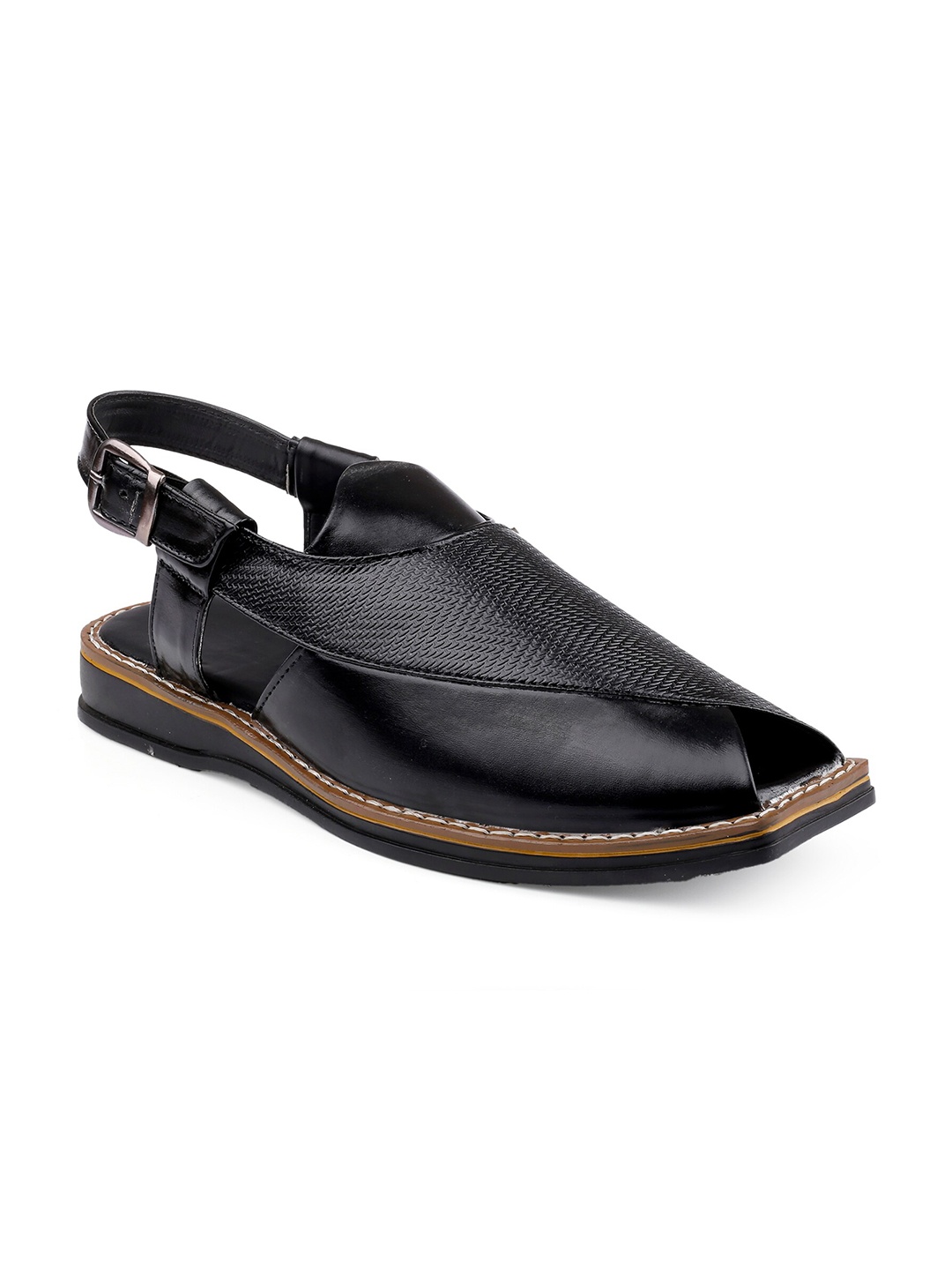 

KRAASA Men Shoe-Style Sandals, Black