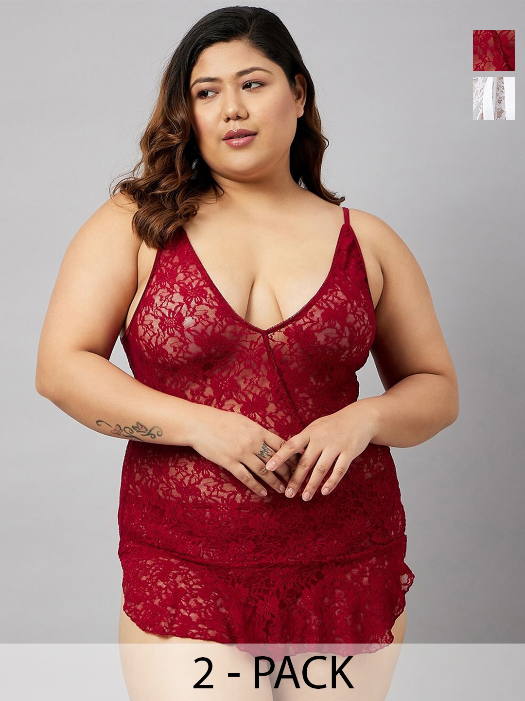 

Curves By ZeroKaata Net Baby Doll, Assorted