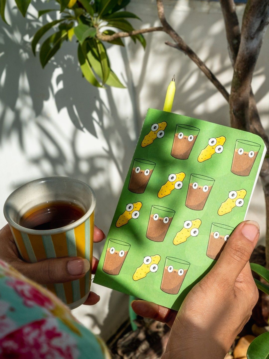

DOODLEHOLIC Printed Notebook, Green