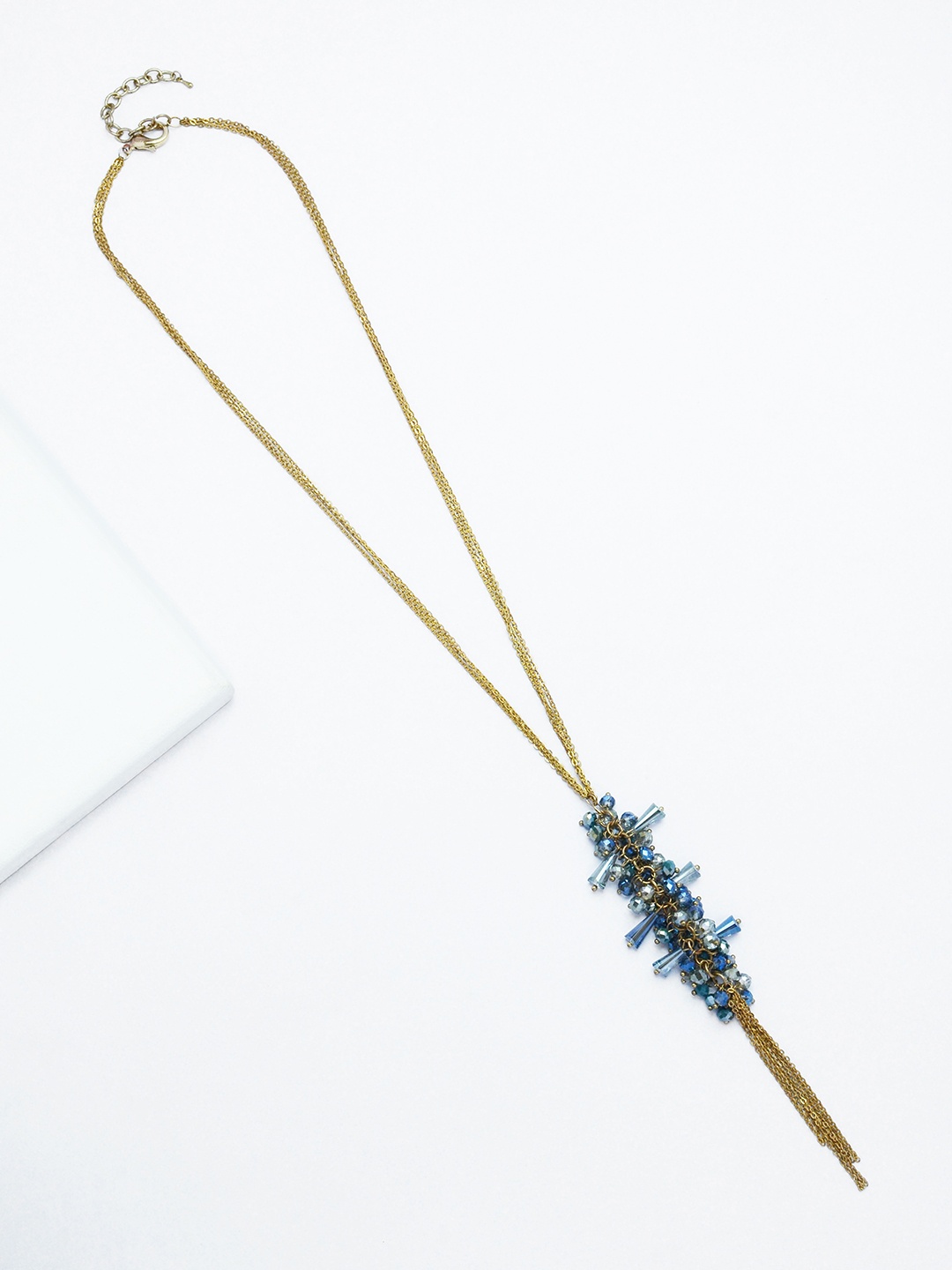 

Rhea Ocean Catcher Gold-Plated Crystals Studded Necklace