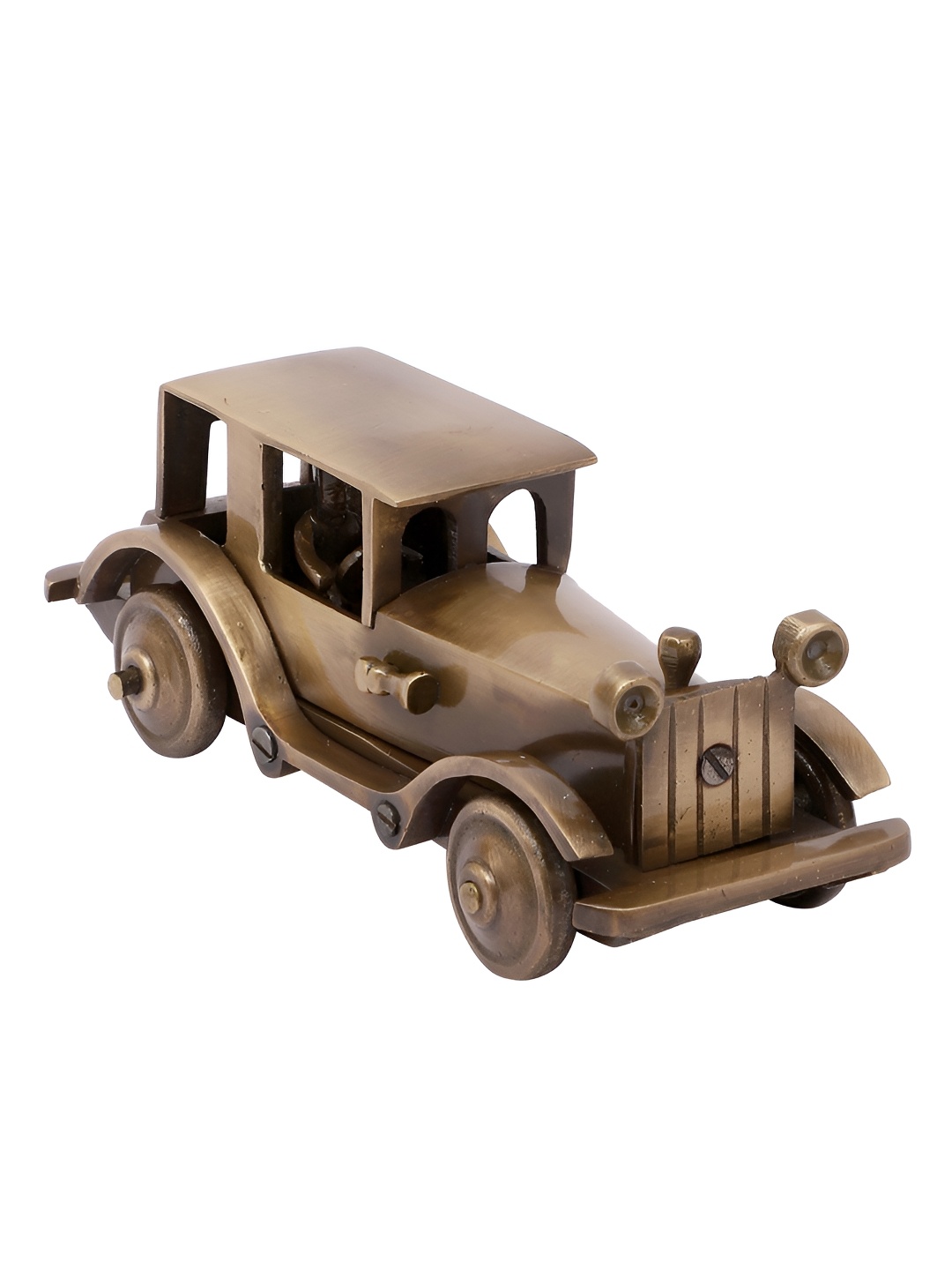 

Two Moustaches Brown Vintage Motor Car Figurine Showpiece