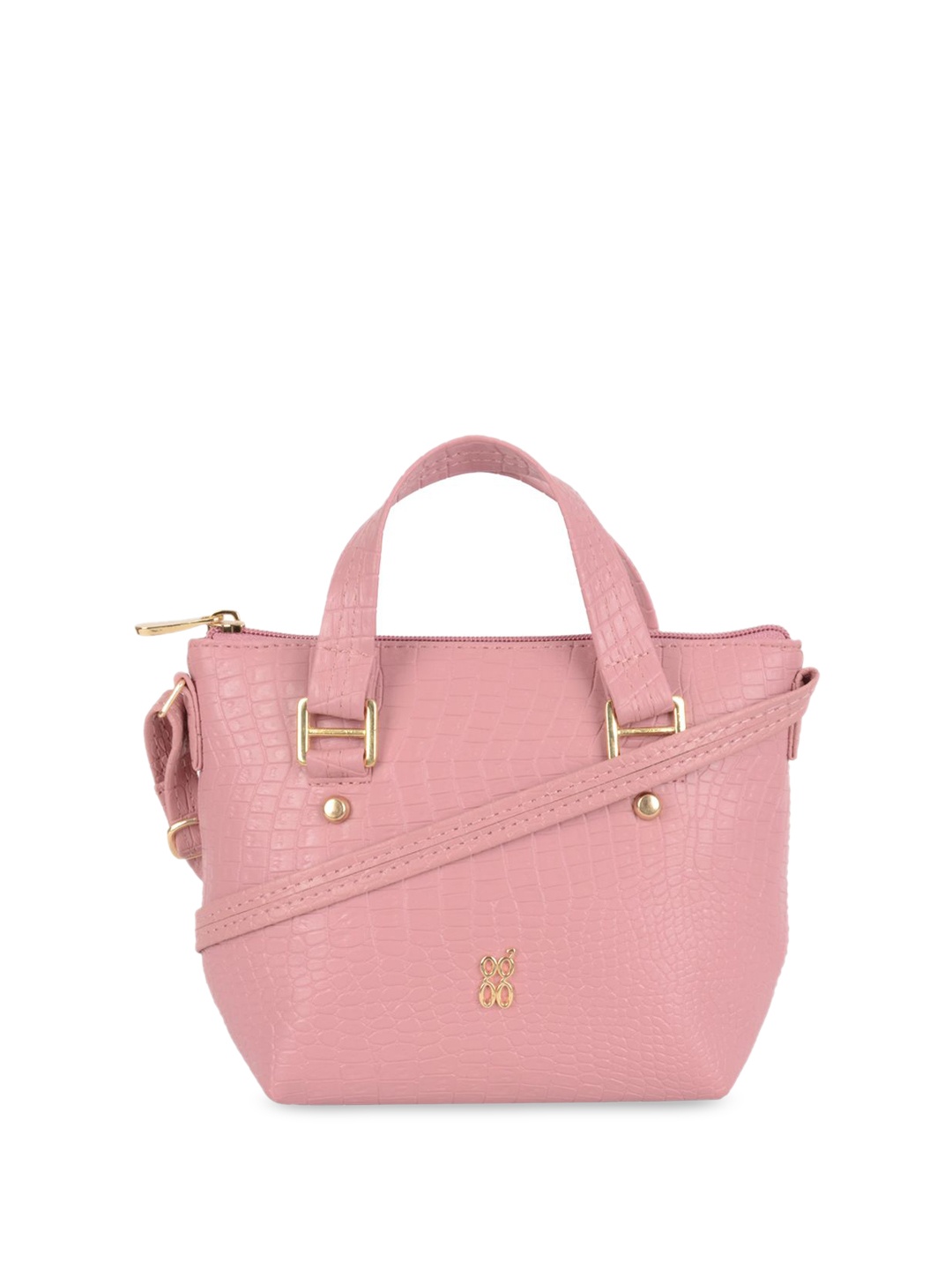 

Baggit Lpxe Ise Hh Antelope Textured Structured Handheld Bag, Pink
