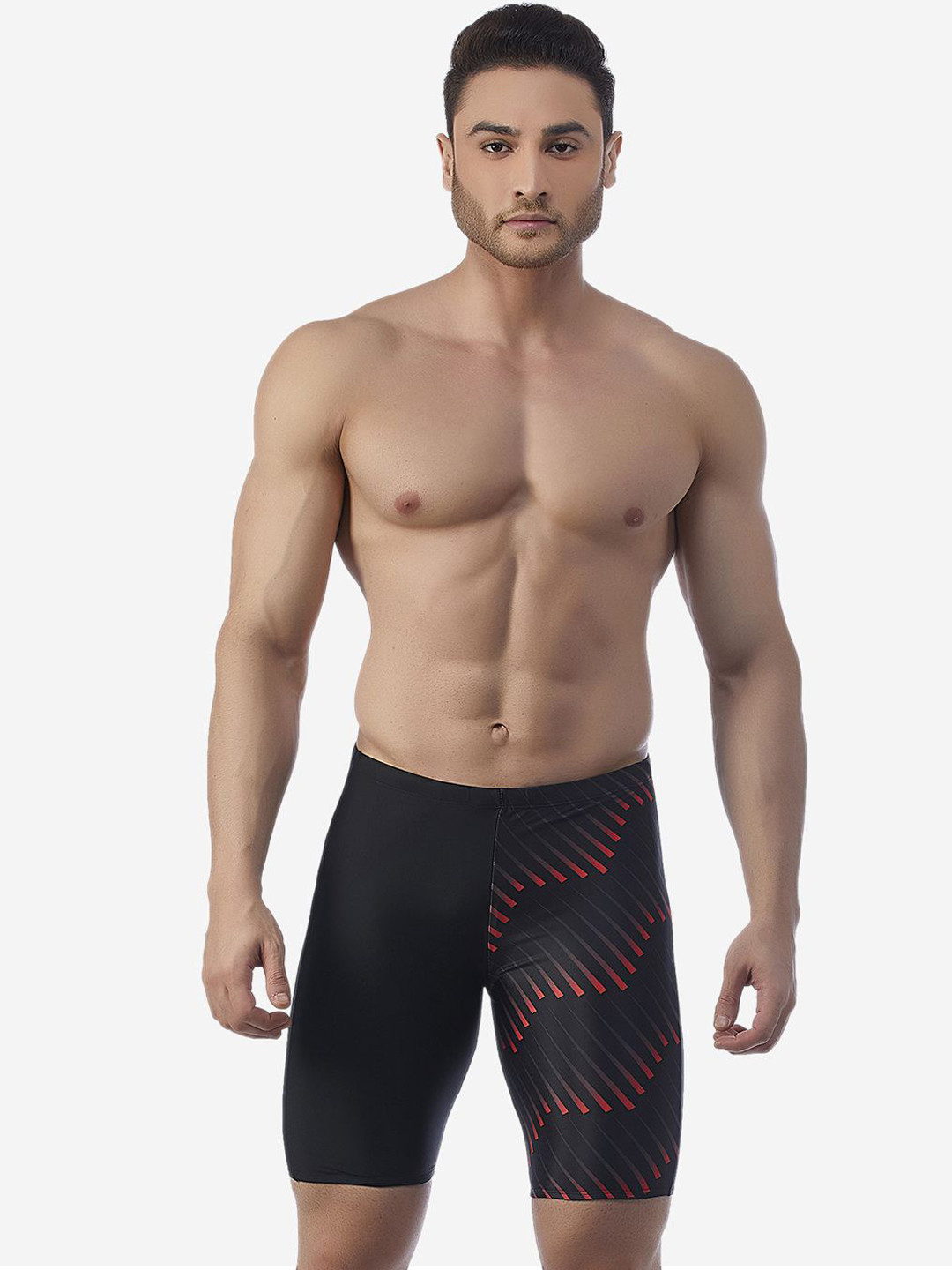 

VELOZ Veloz Power Strong Printed Elasto-Stretch Jammer, Black
