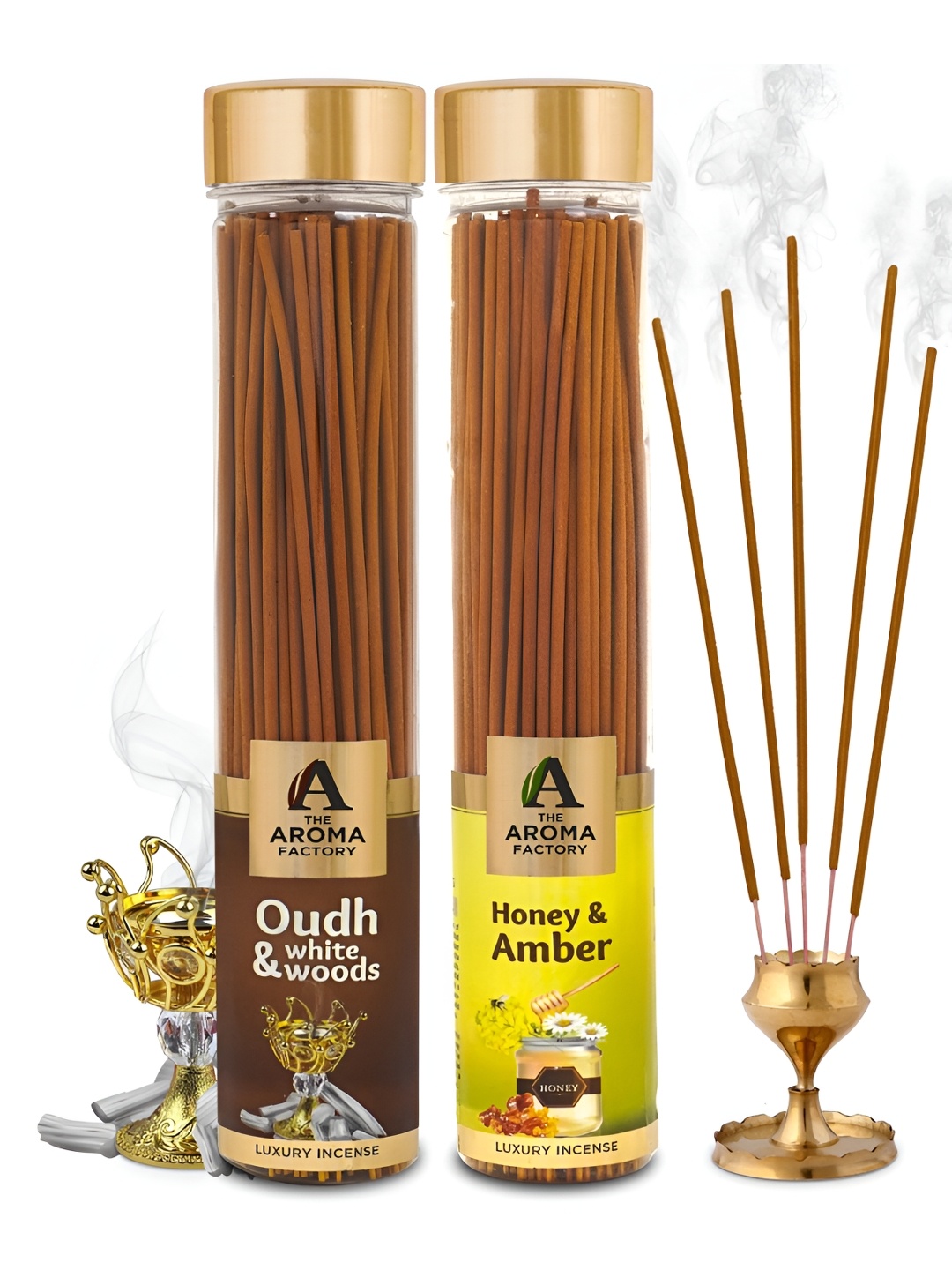 

The Aroma Factory Brown 2 Pieces Wooden Incense Sticks
