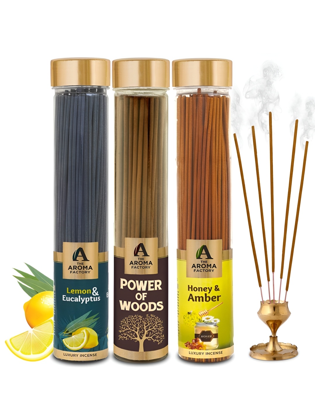 

The Aroma Factory Brown & Blue 3 Pieces Wooden Incense Sticks