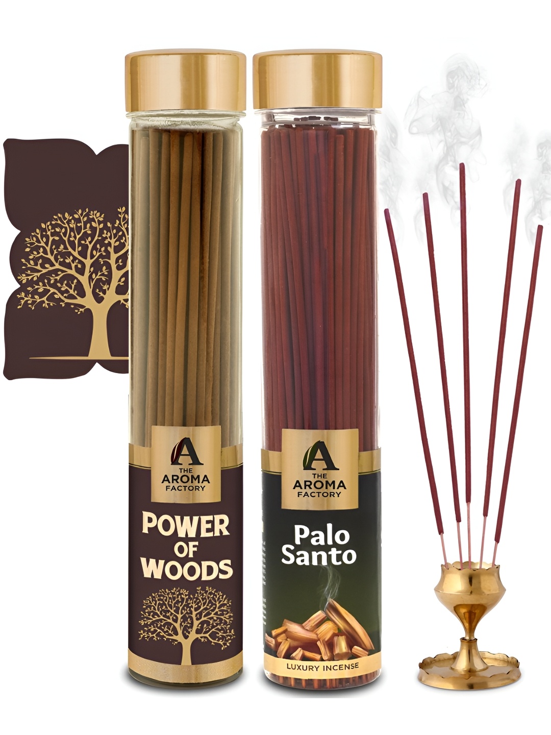 

The Aroma Factory Pack Of 2 Brown & Maroon Textured Agarbatti Incense Sticks