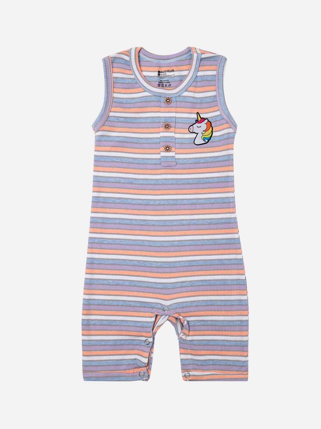 

Bodycare Kids Infants Striped Sleeveless Romper, Blue