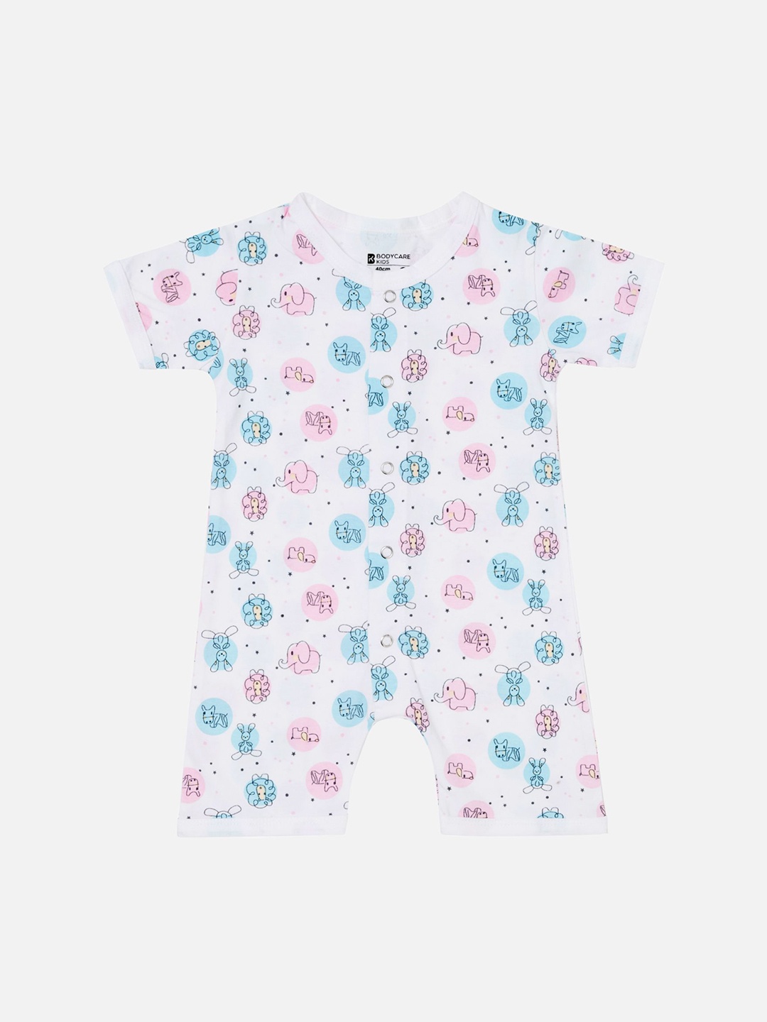 

Bodycare Kids Infants Printed Rompers, Purple
