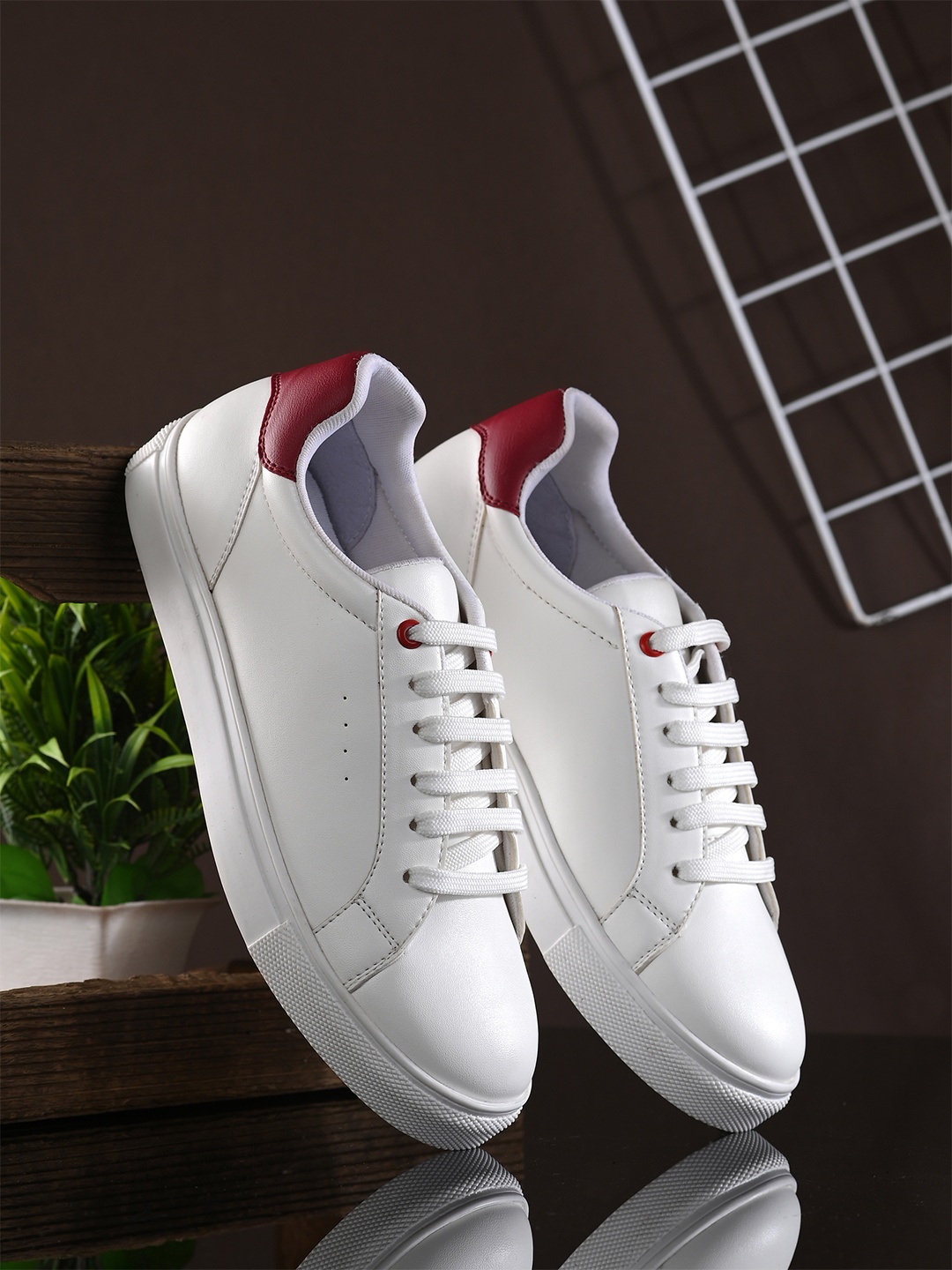 

The Roadster Lifestyle Co. Women White Round Toe Sneakers