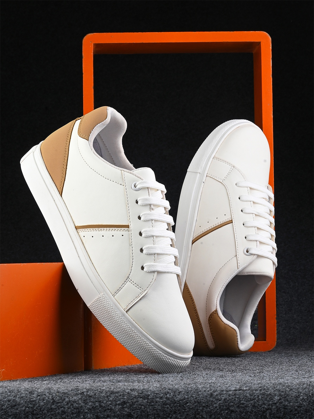 

The Roadster Lifestyle Co. Women White Round Toe Sneakers