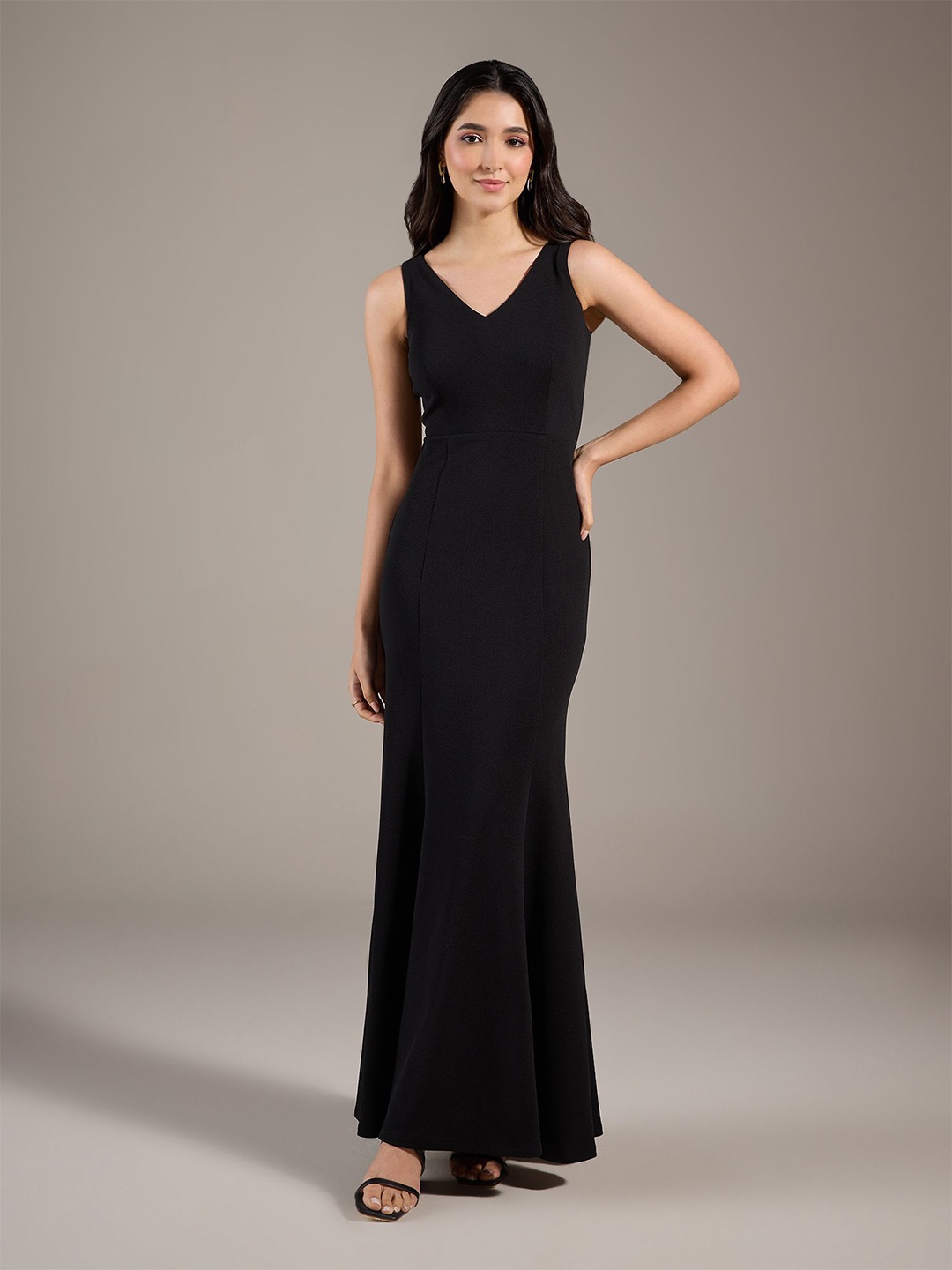 

20Dresses Black V-Neck Sleeveless Party Maxi Dress