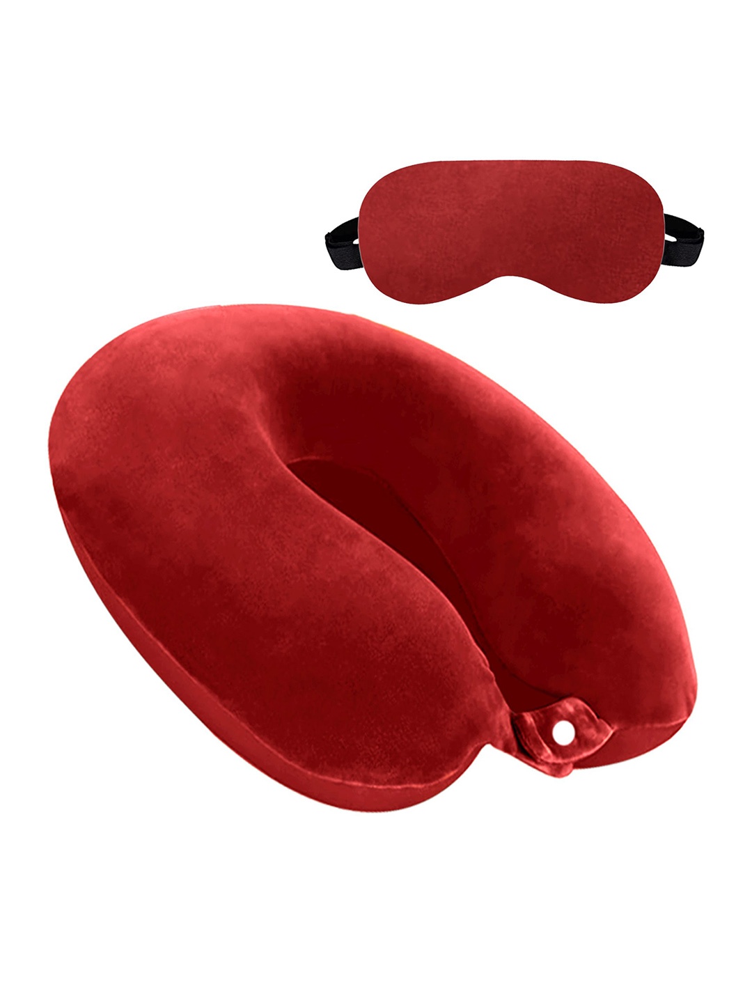 

BILLEBON Compact Eyemask And Neck Pillow, Red