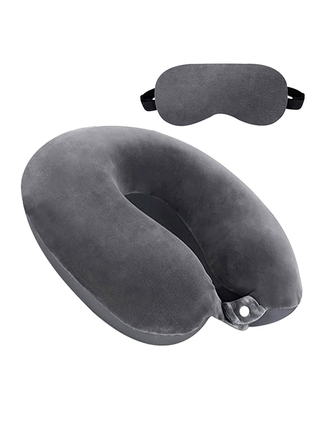 

BILLEBON Compact Eyemask And Neck Pillow, Grey