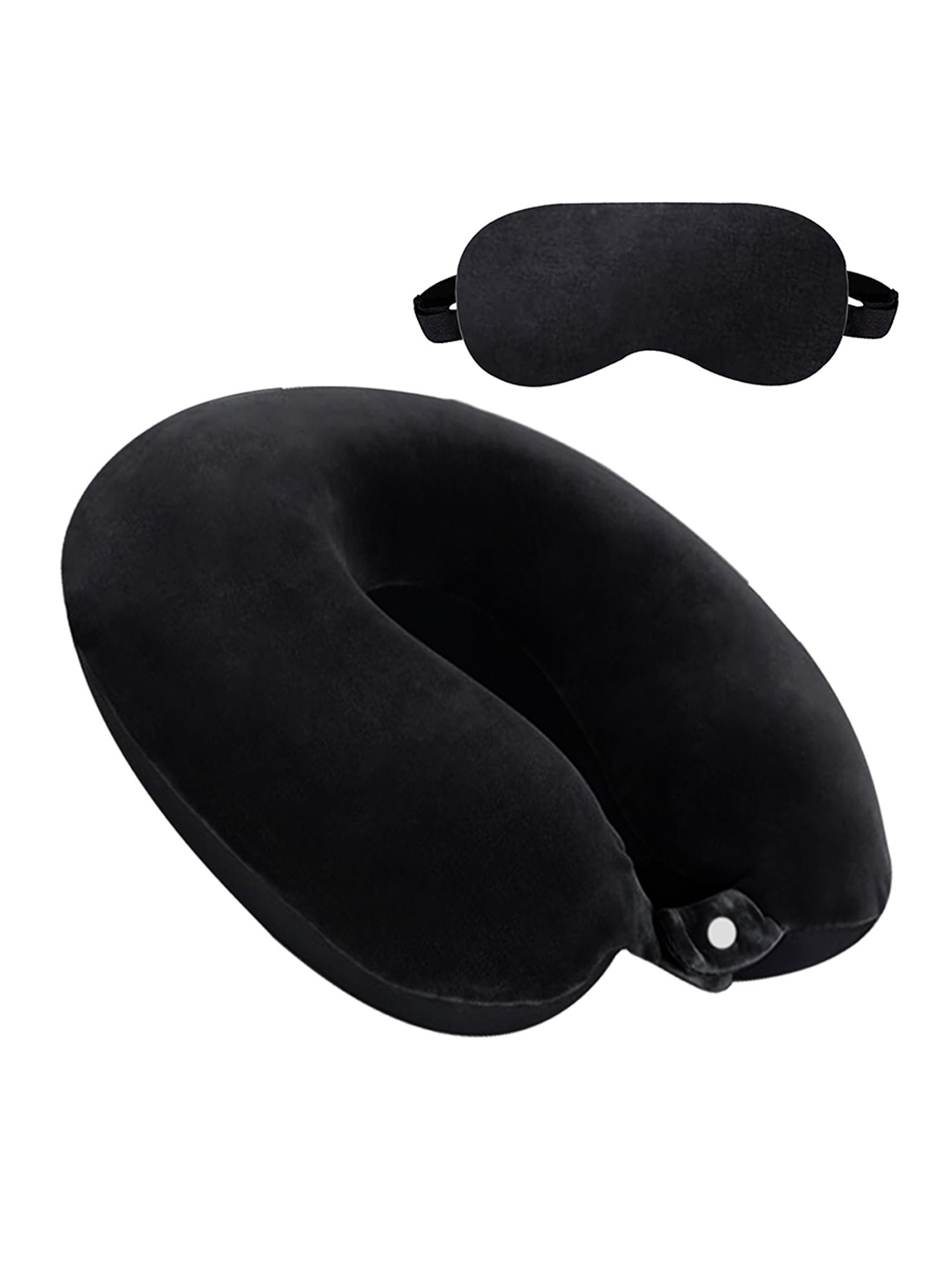 

BILLEBON Compact Eyemask And Neck Pillow, Black