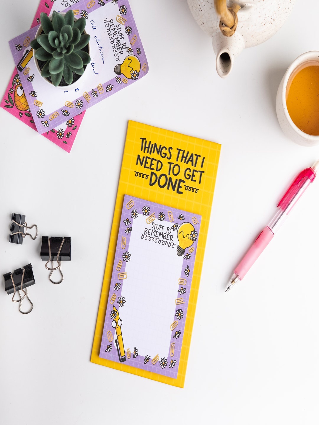 

DOODLEHOLIC Printed Note Pad, Violet