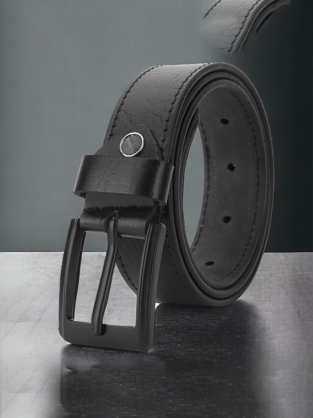 

Kastner Men Textured Genuine Leather Formal Belt, Black