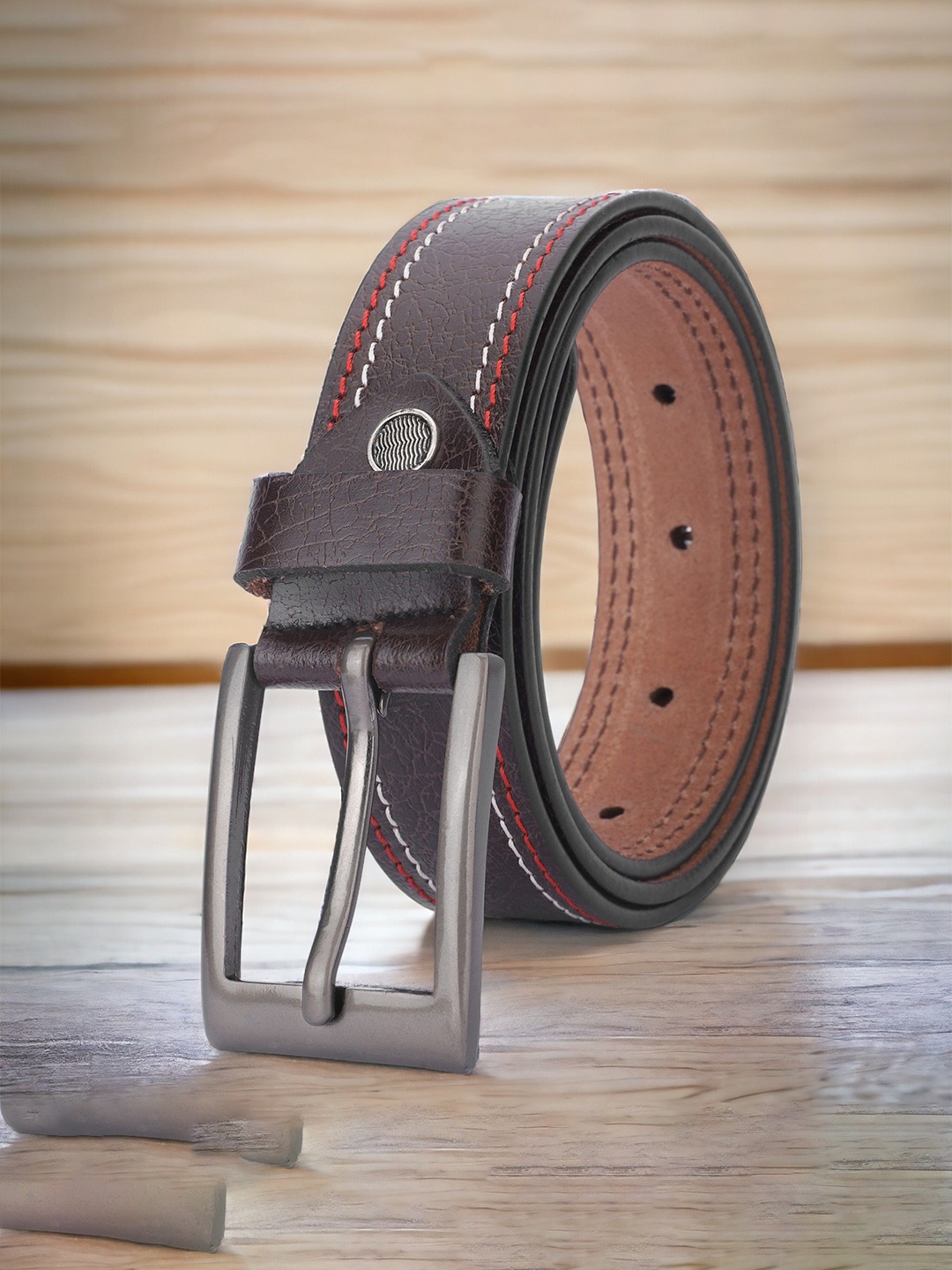 

Kastner Men Textured Genuine Leather Belt, Brown