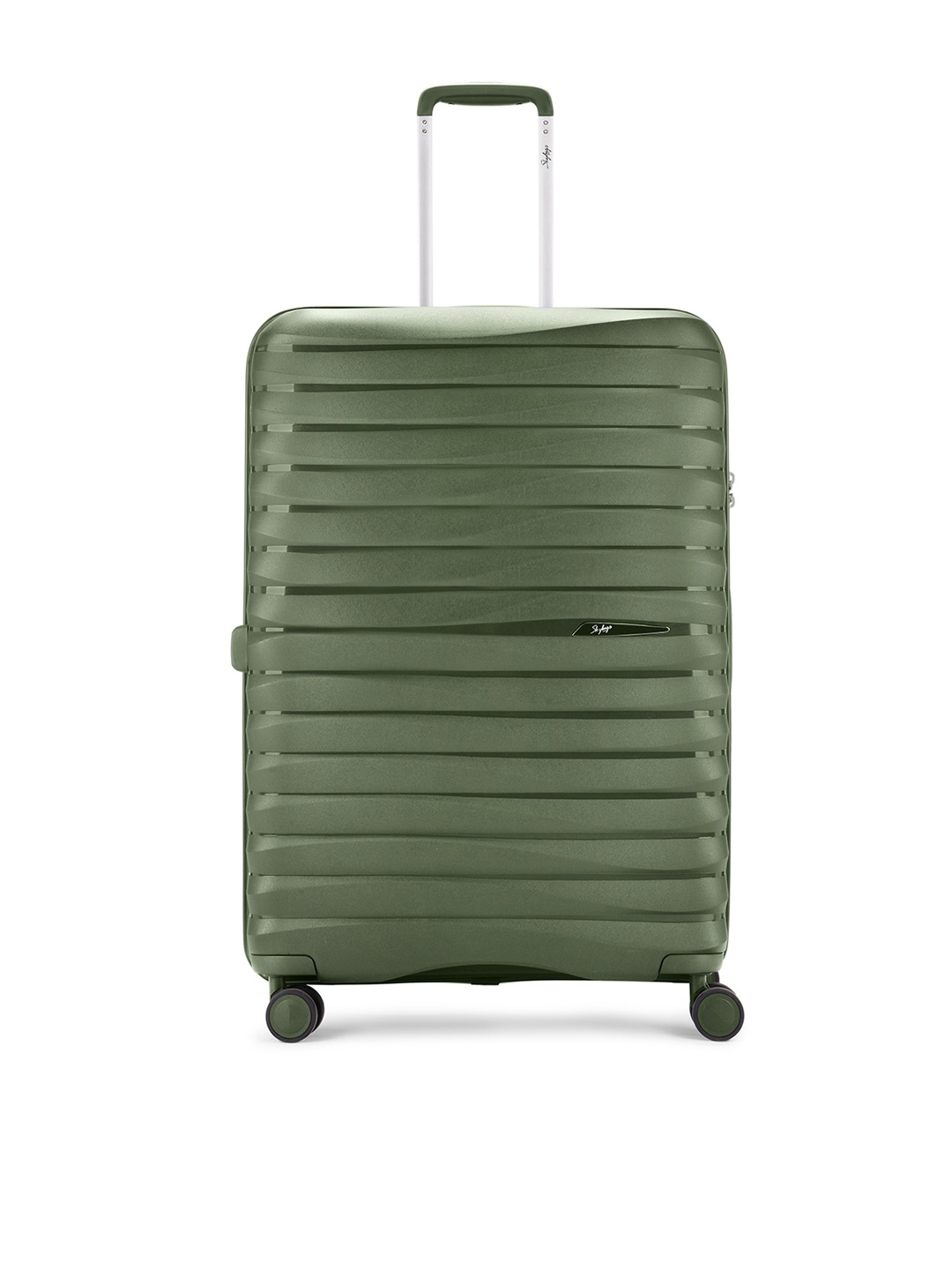 

Skybags Textured Suitcase Trolley Bags, Green