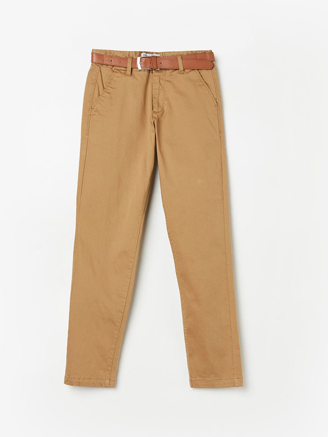 

Fame Forever by Lifestyle Boys Slim Fit Mid-Rise Trousers, Tan