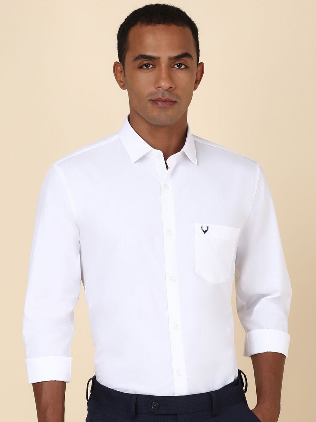 

Allen Solly Slim Fit Cotton Formal Shirt, White