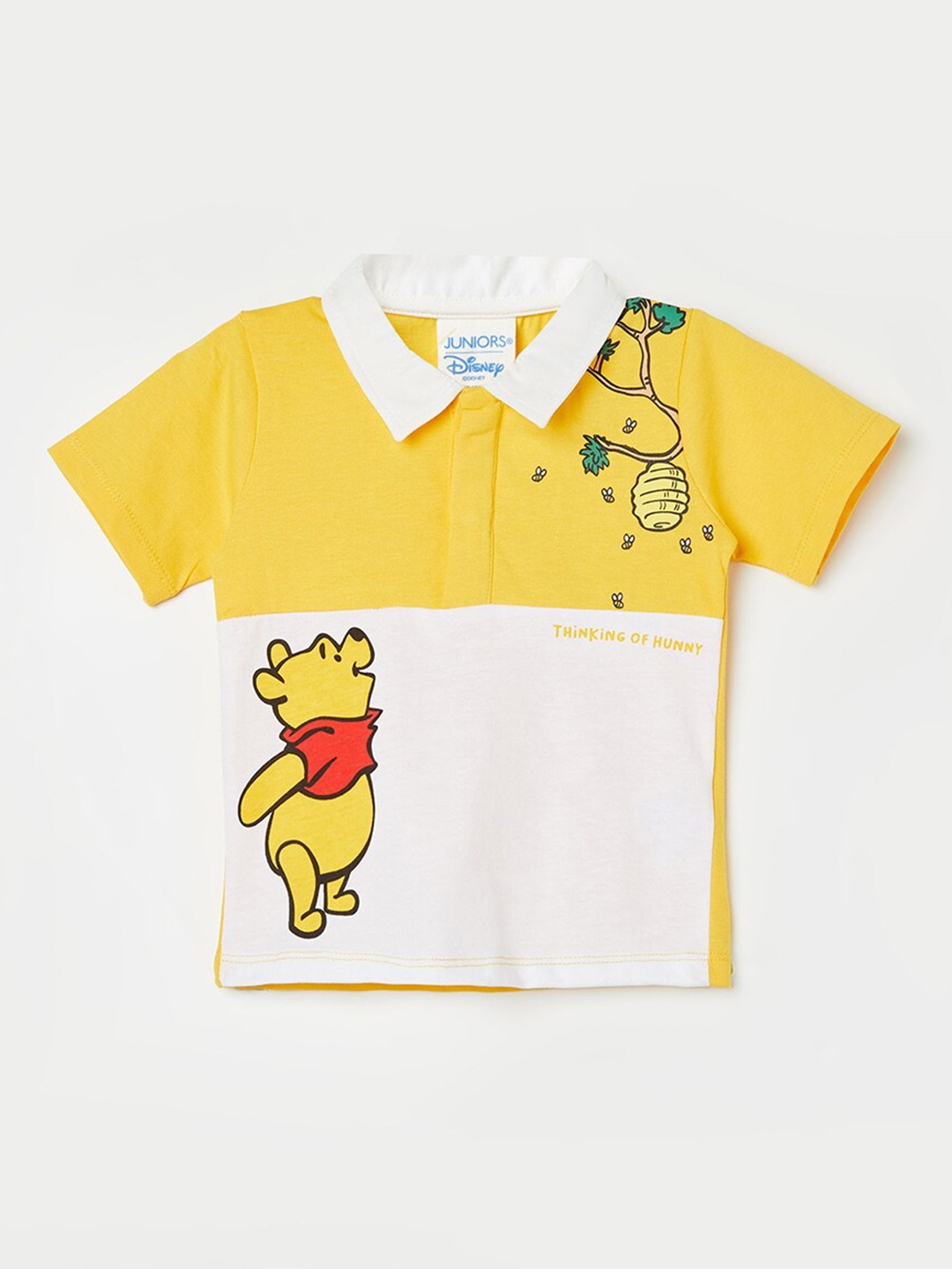 

Juniors by Lifestyle Boys White Disney-Winnie The Pooh T Shirt